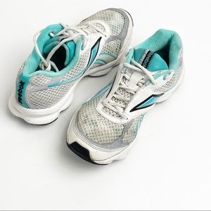 REEBOK White RunTone Mesh Tennis Shoes Sneakers, Size 8